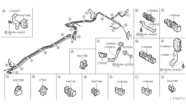 2006 Infiniti M35 Fuel Piping Diagram 1