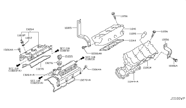 2008 Infiniti M35 Cylinder Head & Rocker Cover Diagram 3