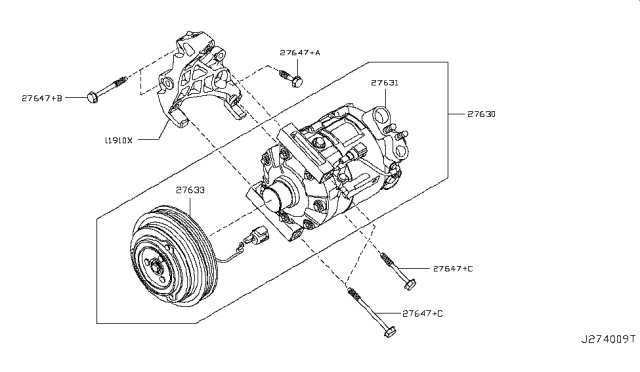 2008 Infiniti M35 Compressor Diagram 1
