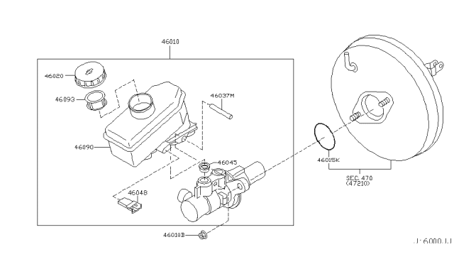 2007 Infiniti M35 Brake Master Cylinder Diagram