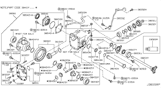 2008 Infiniti M35 Front Final Drive Diagram 3