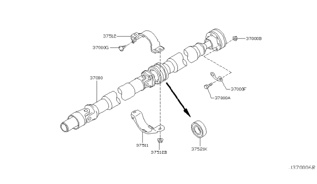 2006 Infiniti M35 Propeller Shaft Diagram 1