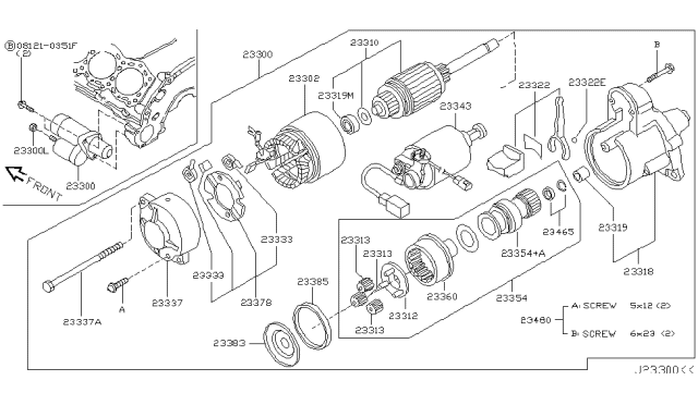 2010 Infiniti M45 Starter Motor Diagram 1