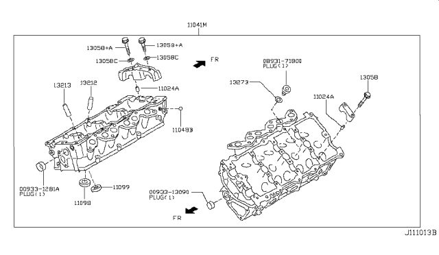 2008 Infiniti M35 Cylinder Head & Rocker Cover Diagram 7