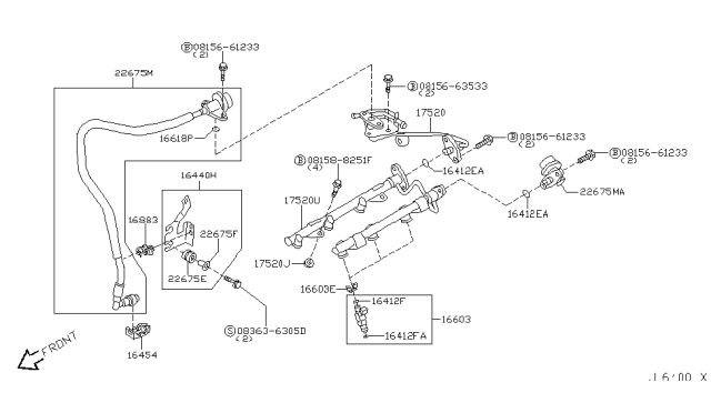 2006 Infiniti M45 Fuel Strainer & Fuel Hose Diagram 2