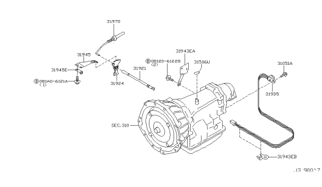 2009 Infiniti M45 Control Switch & System Diagram 1