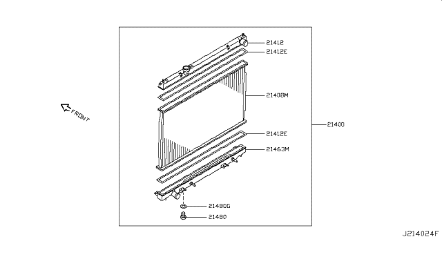 2007 Infiniti M35 Radiator,Shroud & Inverter Cooling Diagram 7