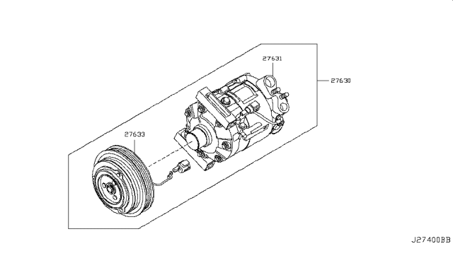 2010 Infiniti M45 Compressor Diagram