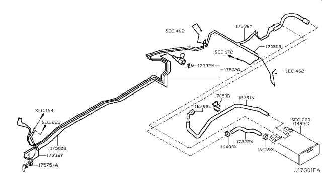 2008 Infiniti M45 Fuel Piping Diagram 11
