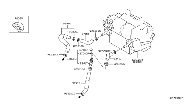 2009 Infiniti M35 Heater Piping Diagram 3