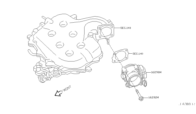 2006 Infiniti M45 Throttle Chamber Diagram 2