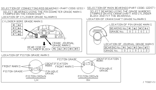 2008 Infiniti M45 Piston,Crankshaft & Flywheel Diagram 4