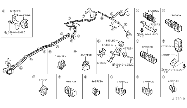 2009 Infiniti M45 Fuel Piping Diagram 4