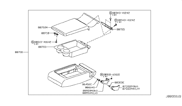 2008 Infiniti M45 Rear Seat Diagram 2