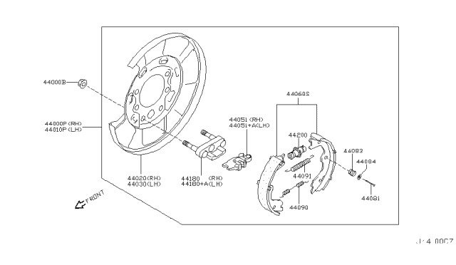 2007 Infiniti M45 Rear Brake Diagram 2