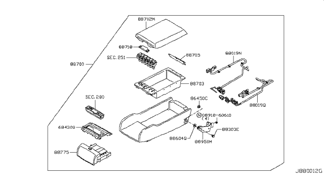 2009 Infiniti M35 Rear Seat Diagram 2