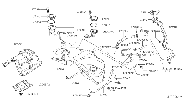 2007 Infiniti M45 Fuel Tank Diagram 2