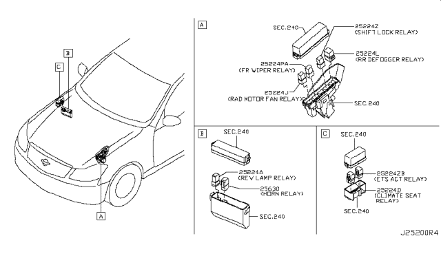 2006 Infiniti M35 Relay Diagram 1