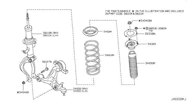 2007 Infiniti M35 Front Suspension Diagram 6