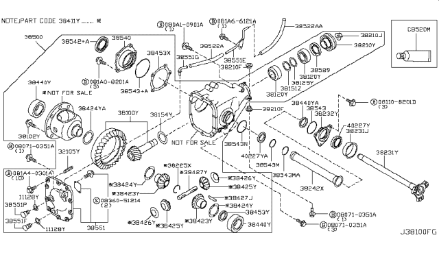 2009 Infiniti M35 Front Final Drive Diagram 2