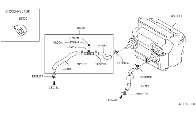 2007 Infiniti M45 Heater Piping Diagram 3