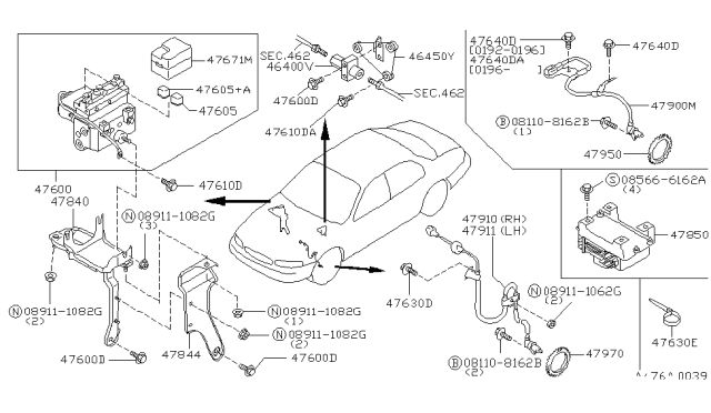 1994 Infiniti J30 Anti Skid Control Diagram