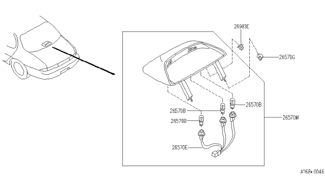 1993 Infiniti J30 High Mounting Stop Lamp Diagram