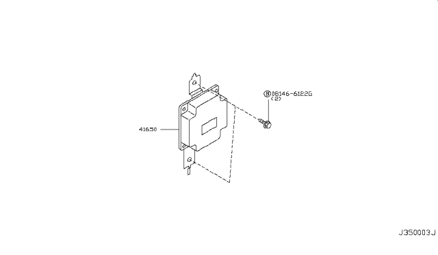 2006 Infiniti FX35 Transfer Control Parts Diagram 2