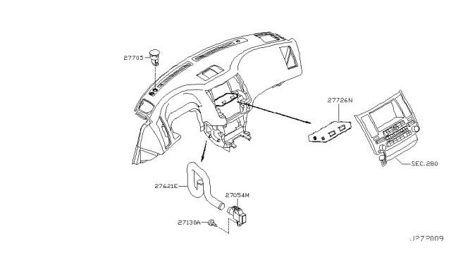 2008 Infiniti FX45 Control Unit Diagram