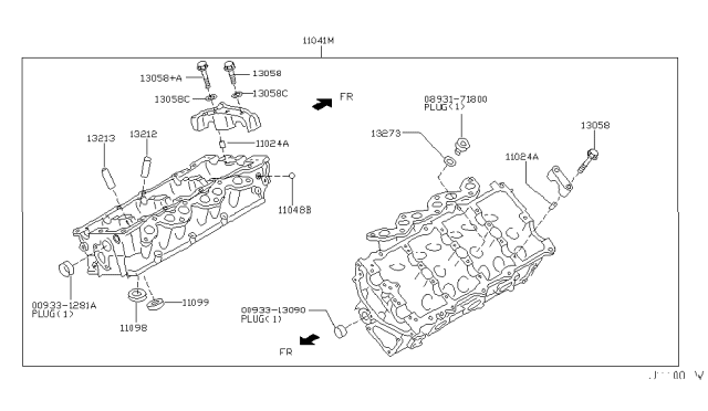 2003 Infiniti FX35 Cylinder Head & Rocker Cover Diagram 2