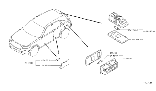 2005 Infiniti FX35 Lamps (Others) Diagram