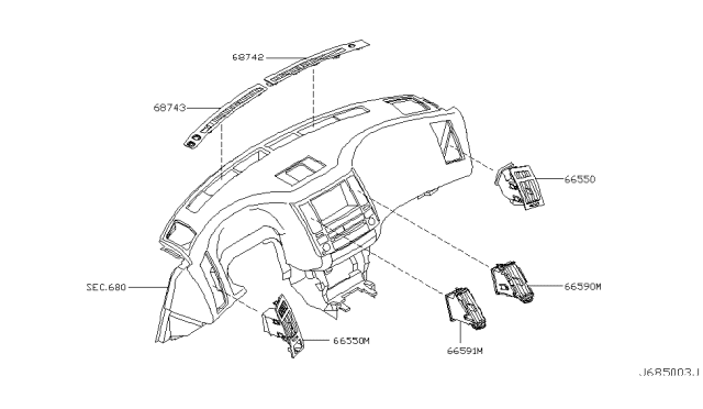 2005 Infiniti FX35 Ventilator Diagram