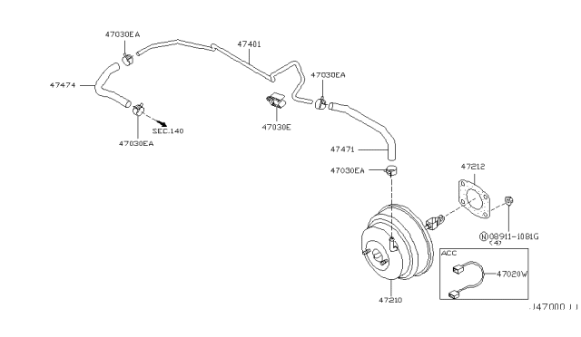 2008 Infiniti FX35 Brake Servo &             Servo Control Diagram 3