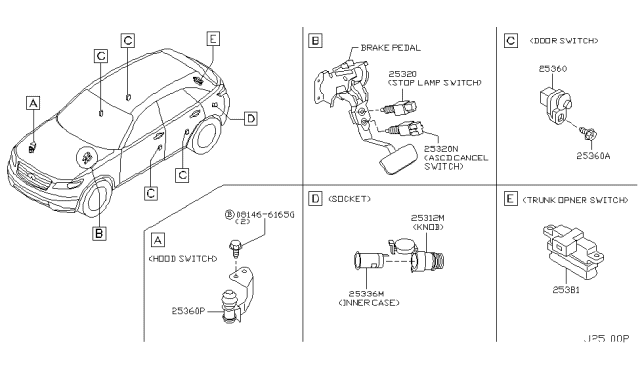 2004 Infiniti FX35 Switch Diagram 1