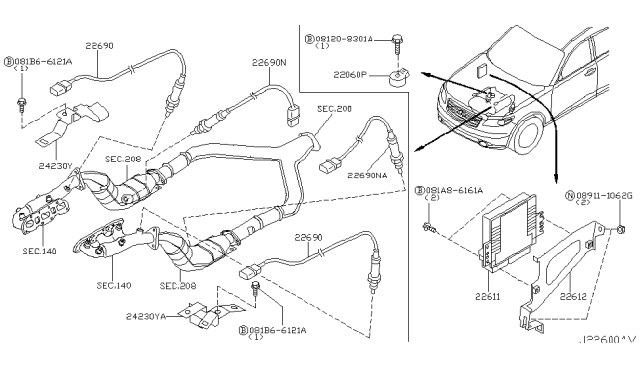 2006 Infiniti FX35 Engine Control Module Diagram 3