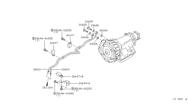 2006 Infiniti FX45 Auto Transmission,Transaxle & Fitting Diagram 6