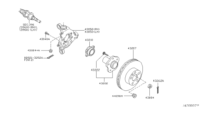 2007 Infiniti FX45 Rear Axle Diagram 1