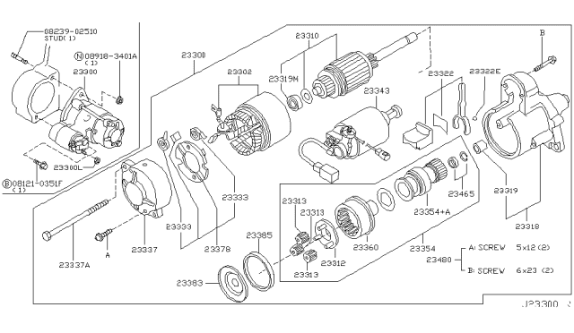 2008 Infiniti FX45 Starter Motor Diagram 3