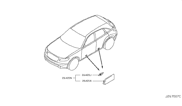 2007 Infiniti FX35 Lamps (Others) Diagram 1