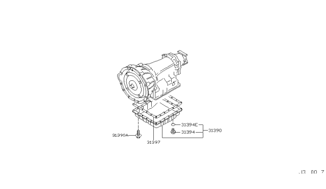 2003 Infiniti FX35 Torque Converter,Housing & Case Diagram 2