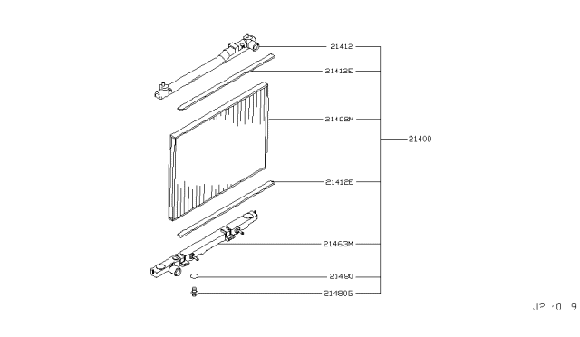 2003 Infiniti FX45 Radiator,Shroud & Inverter Cooling Diagram 4