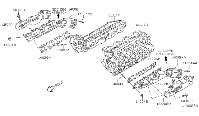 2007 Infiniti FX45 Manifold Diagram 4