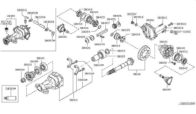 2003 Infiniti FX35 Rear Final Drive Diagram