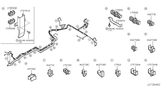 2004 Infiniti FX45 Fuel Piping Diagram 2