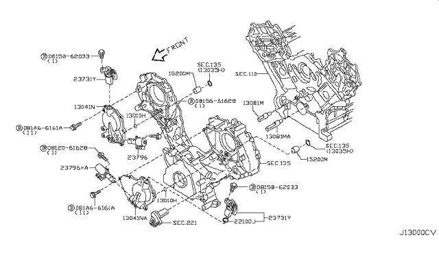 2003 Infiniti FX35 Camshaft & Valve Mechanism Diagram 3