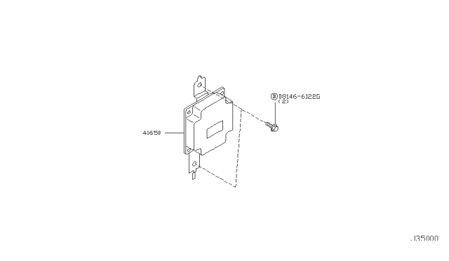 2004 Infiniti FX35 Transfer Control Parts Diagram