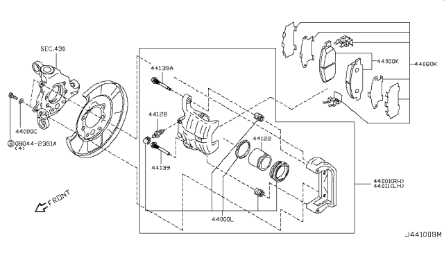 2003 Infiniti FX35 Rear Brake Diagram 1