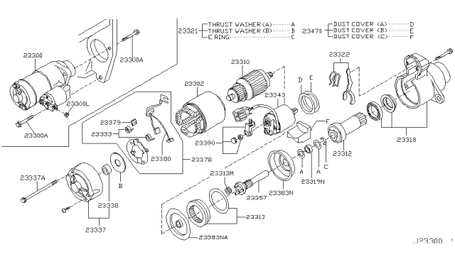 2003 Infiniti FX45 Starter Motor Diagram 2