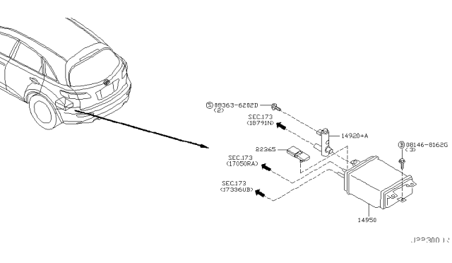 2005 Infiniti FX45 Engine Control Vacuum Piping Diagram 1