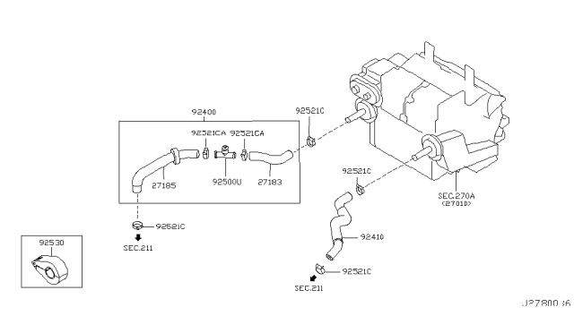 2007 Infiniti FX35 Heater Piping Diagram 2